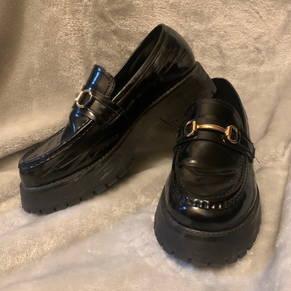 ASOS DESIGN Monster chunky loafers in black